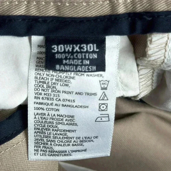 Nautica Men's Classic Fit Twill Men's Trousers Size 30x30 - Picture 15 of 16